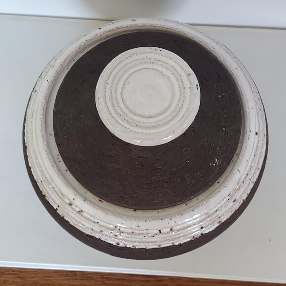 Black And White Bitossi Aldo Londi For Rosenthal Netter Jar With Lid - Picture 3 of 8